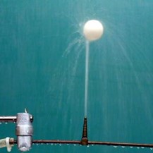 Ping pong ball in a jet of water